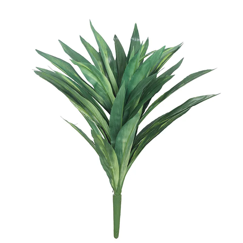 Lush Oasis Artificial Plant With Black Plastic Pot - Green media 4
