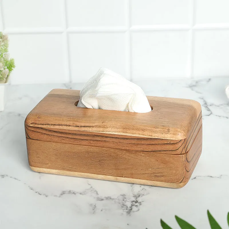 Bambina Wood Tissue Holder media 4