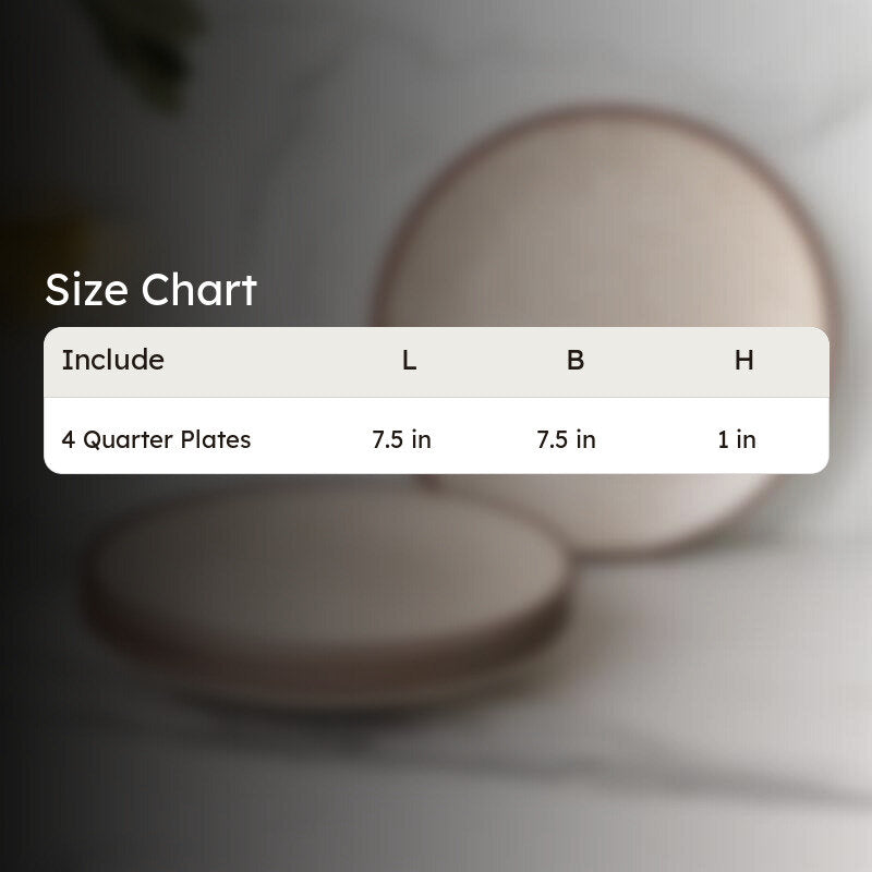 Kestha Quarter Plate (Beige) - Set Of Four media 6