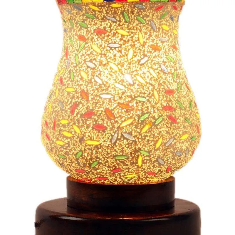 Speckly Mosaic Glass Table Lamp - Multicolor media 5