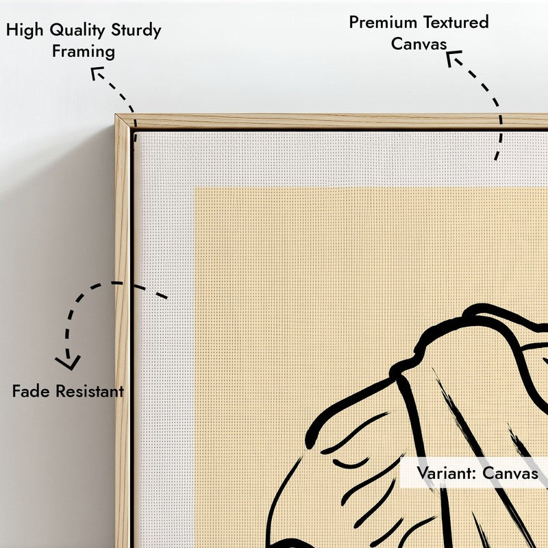 Aura Archival Canvas Wall Art - Natural Brown Frame media 6