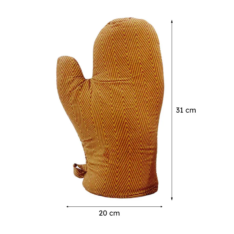 Swayam Keras Kitchen Gloves (Tan) - Set Of Two media 8