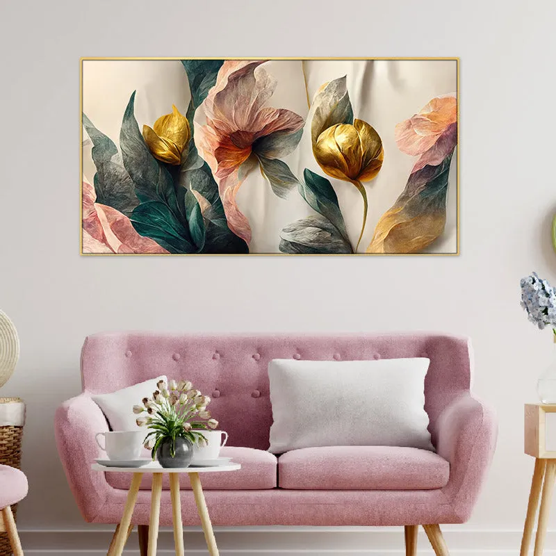 Serenity Sensation Floral Wall Painting media 1