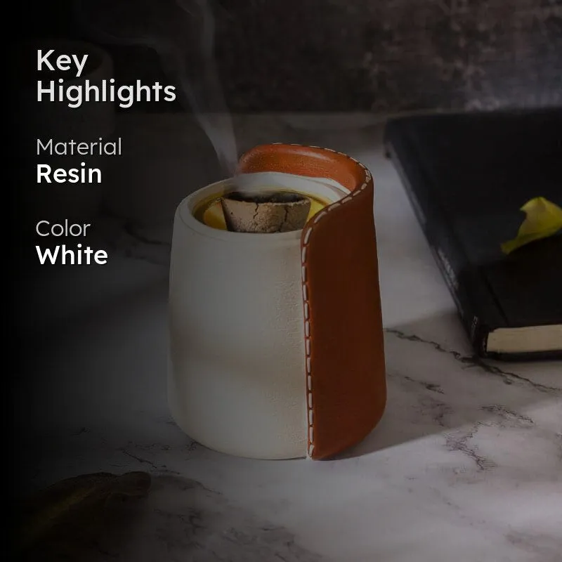 Gareva Resin Dhoop Holder - Red media 2