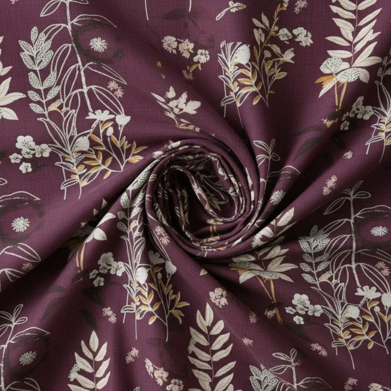 Aubrelle Microfiber Microfiber Bedsheet (Wine) - 150 GSM media 5
