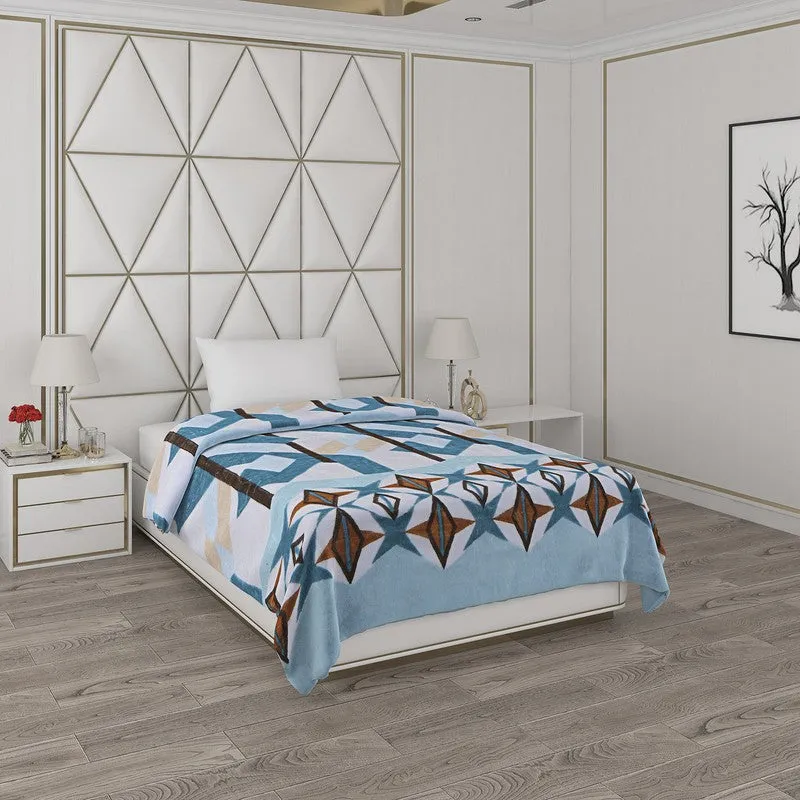 Monte Carlo Starry Haven Blanket (Blue,White) - 500 GSM media 1