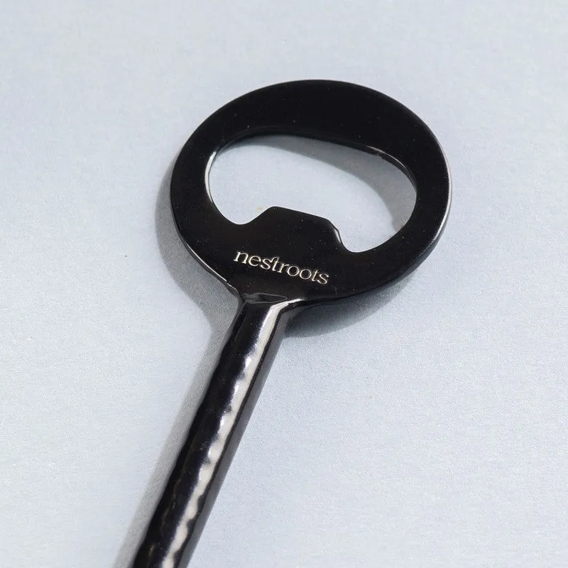 The Smooth Pop Stainless Steel Bottle Opener - Black media 4