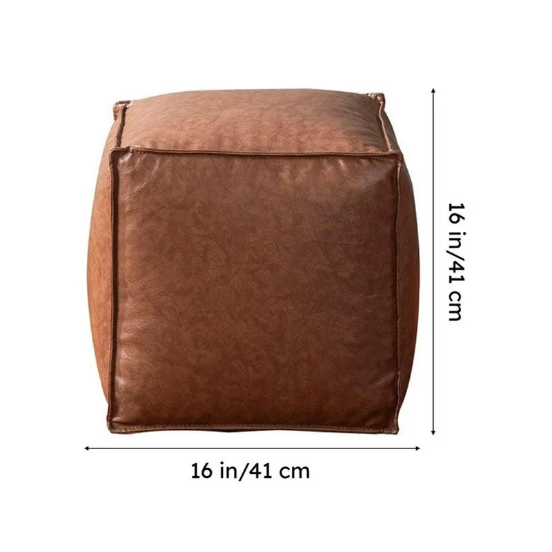 Linear Edge Pouffe - Brown media 11