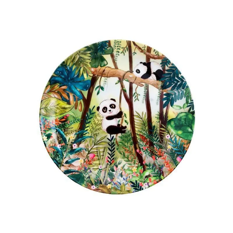 Swings Of A Panda Decorative Plate media 5