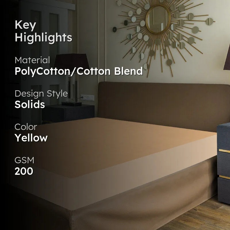 Oswal Mattress Protector - Soft Yellow media 2