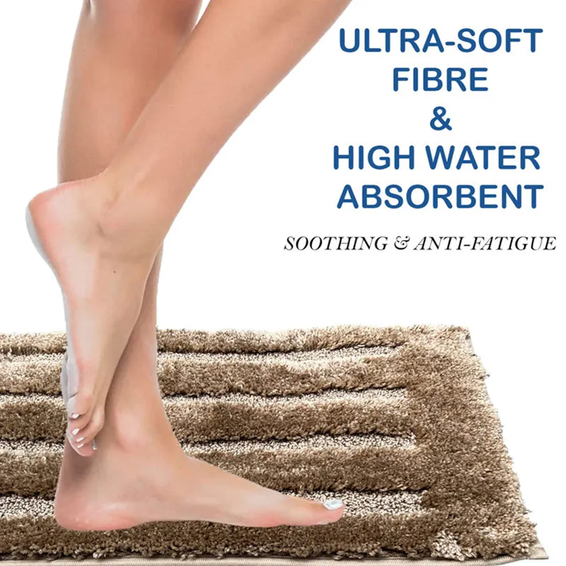 Luxe Classic Bath Mat - Mocha Brown media 3