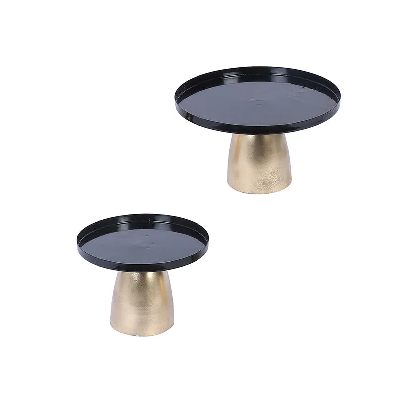 Sol Noir Iron Cake Stand - Set Of Two media 4