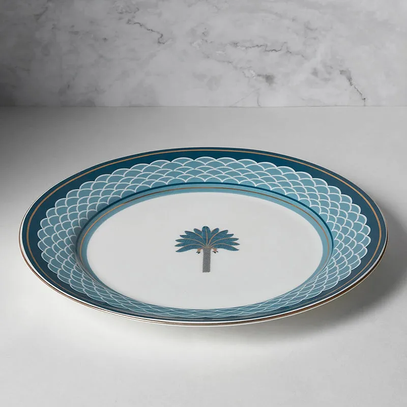India Circus Blanche Bone China Dinner Plate media 3