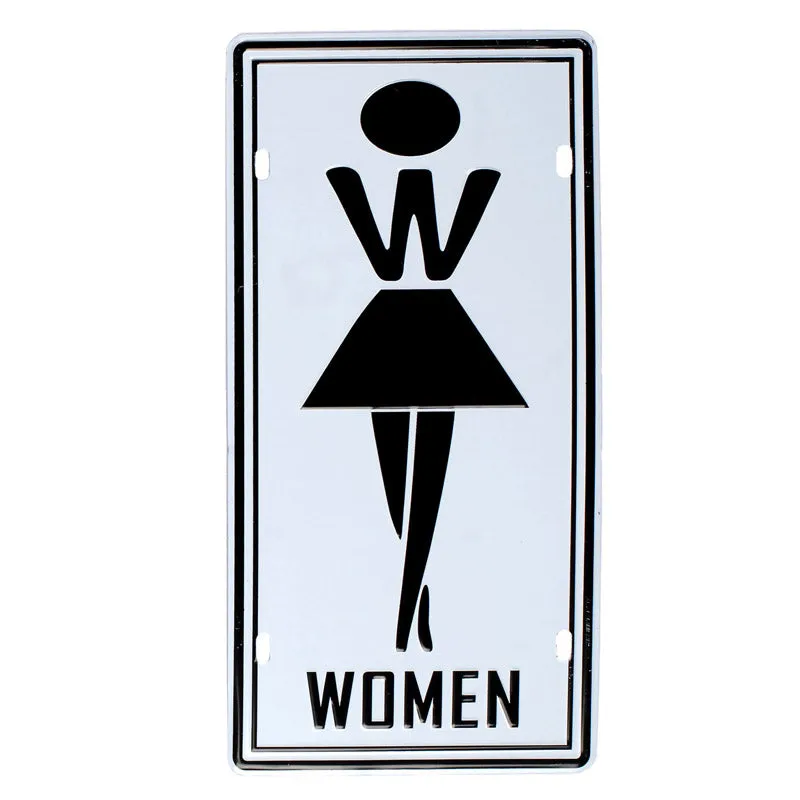 Women Signage Metal Wall Accent media 4
