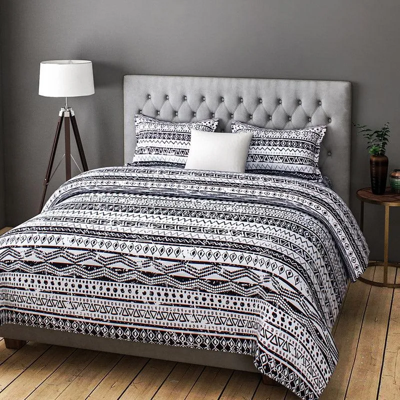 Aztec Plaza Printed Microfiber Bedsheet Old - 130 GSM media 1