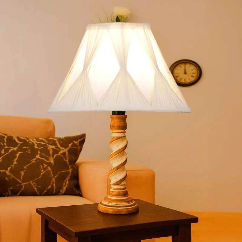 Modera Orel Wooden Table Lamp - Ivory media 3