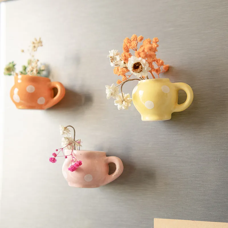 Garden Party Magnetic Fridge Planter - Set Of Four media 4