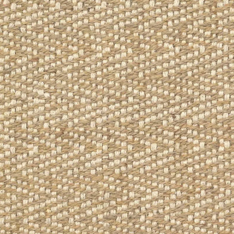 Saral Home ChevronTread Anti-Slip Jute Cotton Area Rug - Beige media 4