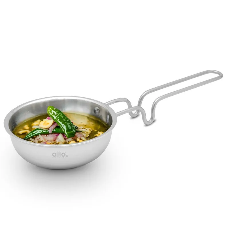 Swad Stainless Steel Tadka Pan - 320 ML media 3