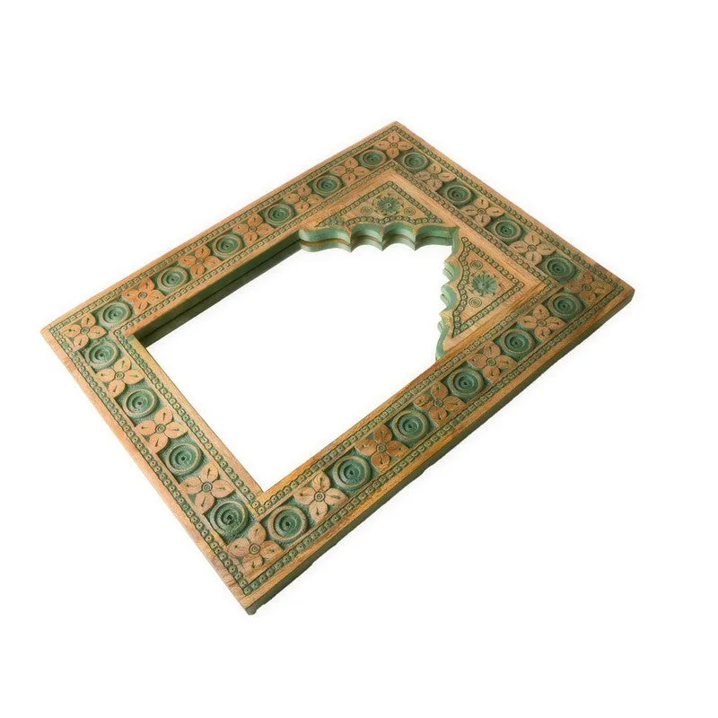 Aryza Premium Mango Wood Wall Mirror media 8