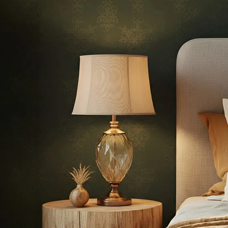 AarviDecor Camden Decorative Fabric Table Lamp - Beige media 3
