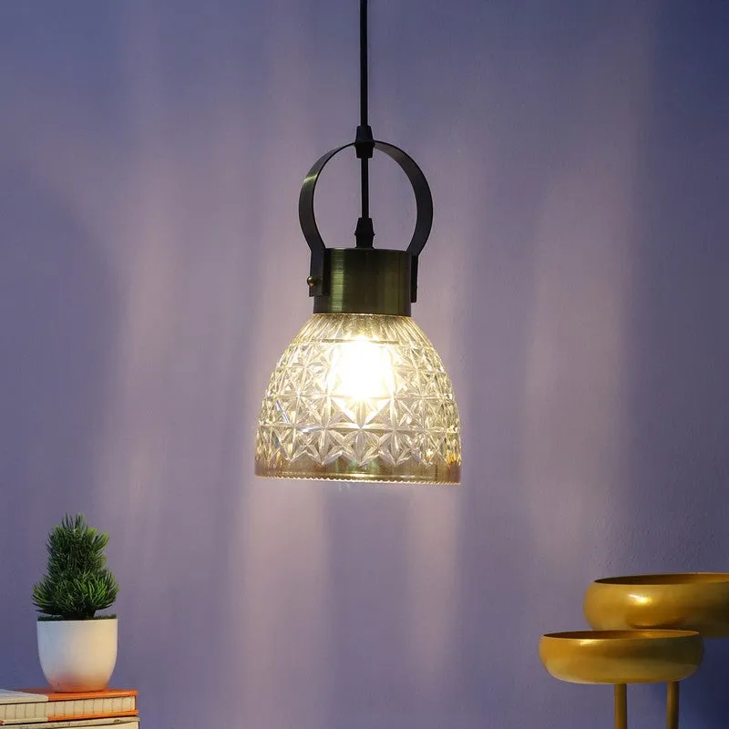Aurora Faceted Glass Ceiling Lamp media 4