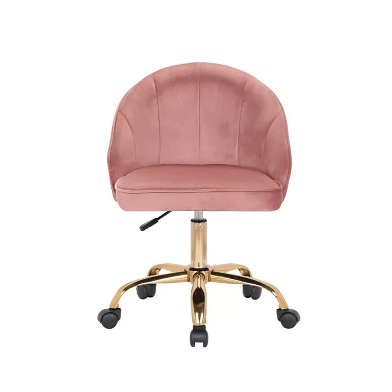 Opulon Metal Office Chair - Pink media 3