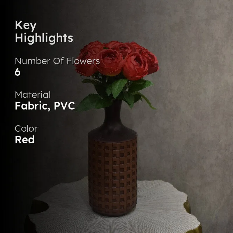 Eternal Roses Artificial Flower Bunch - Red media 2