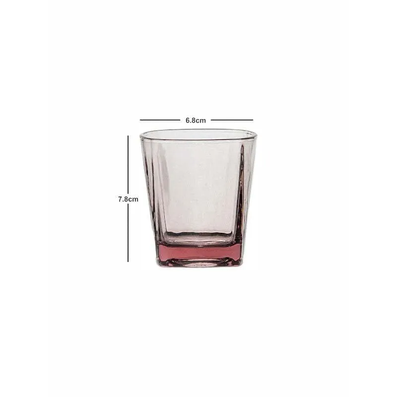 Sleek Cut Brown Glass Tumbler (170 ML) - Set Of Six media 4
