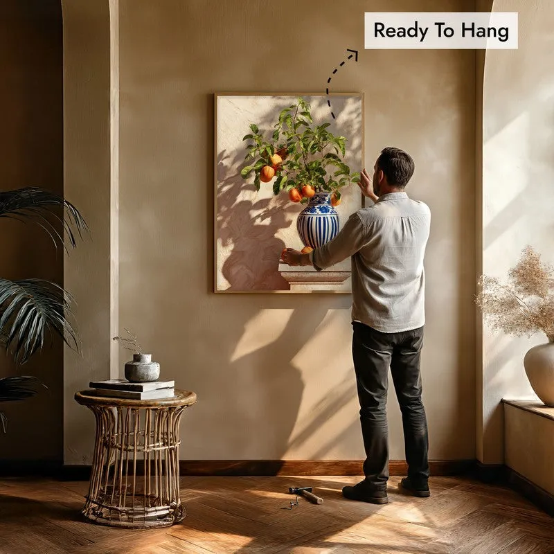 Maribel Canvas Wall Painting With Brown Frame media 8
