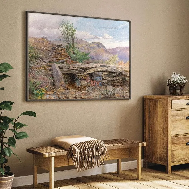 North Wales Canvas Wall Painting - Black Frame media 5