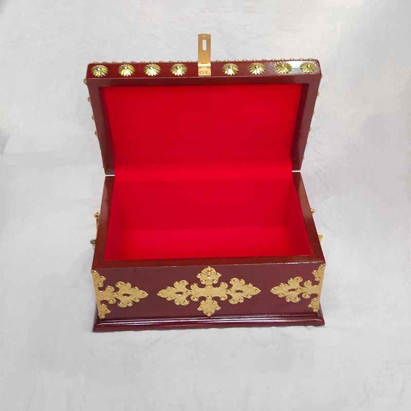 Trela Decorative Wood Jewel Box - Brown media 3