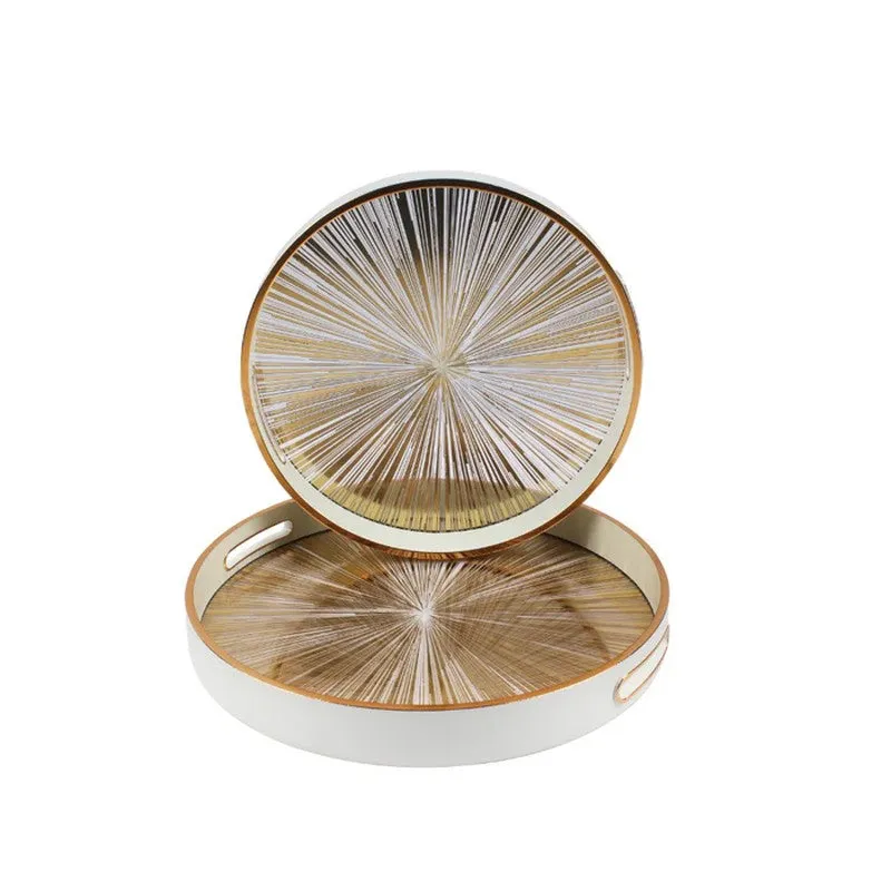 Luxe Host (Wood,Glass) Serving Tray - Set of Two media 7