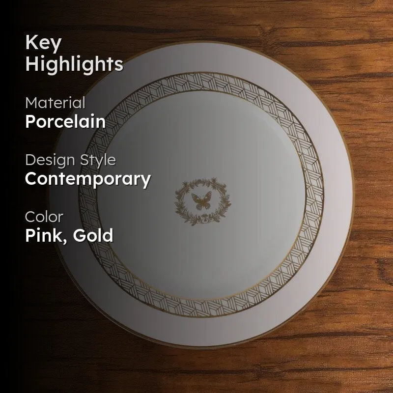 Fiona Glaze Porcelain Charger Plate media 2