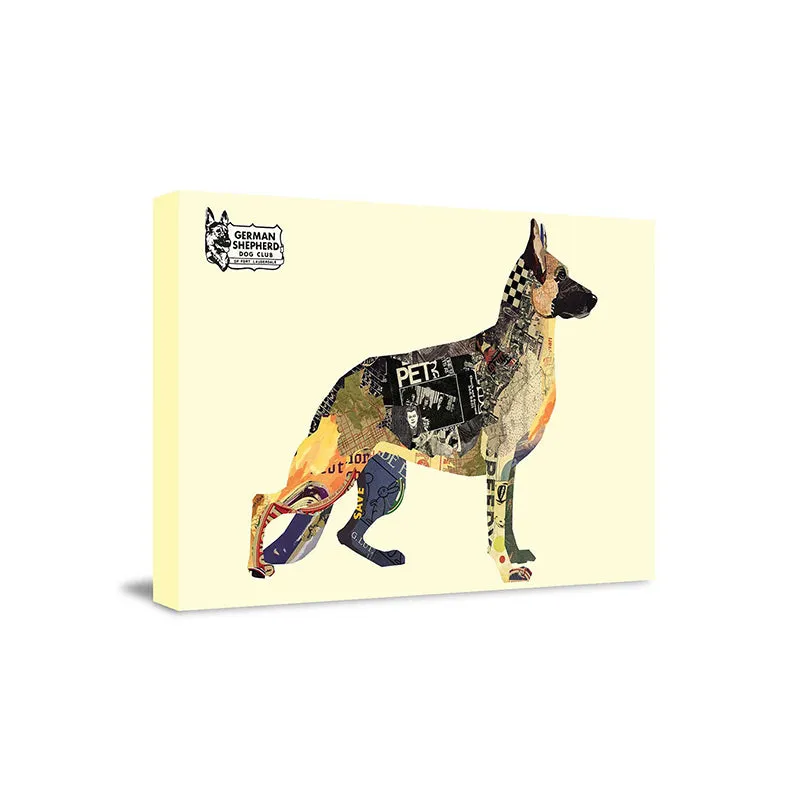 German Sheperd Canvas Wall Painting media 4