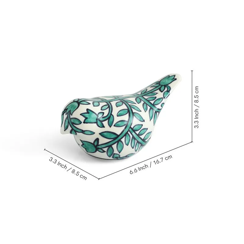 Perching Bird Ceramic Handpainted Showpiece) media 7