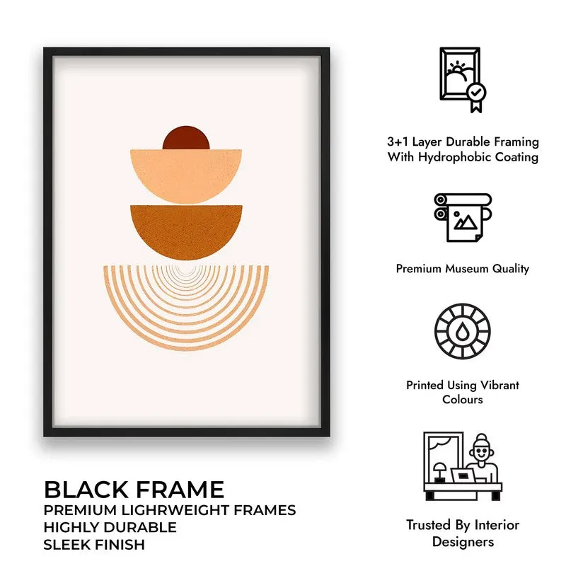 Stacked Serenity Canvas Wall Painting With Black Frame media 9
