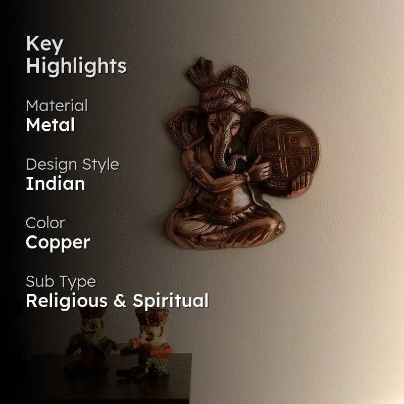 Vinayaka Music Religious Metal Wall Accent media 2