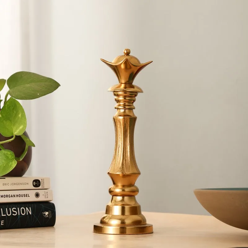Elegant Queen Chess Piece- Gold media 1