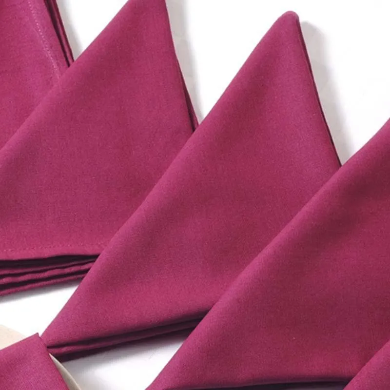 Swayam Essentially Purple Table Napkin - Set Of Six media 3