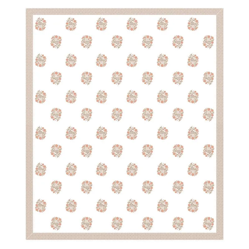 Royal Rang Cotton Bedsheet (Brown,White) - 120 TC media 5