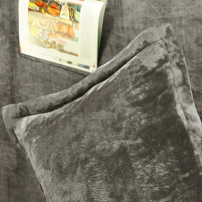 Casselle  Velvet Bedsheet (Light Grey) - 300 GSM media 8