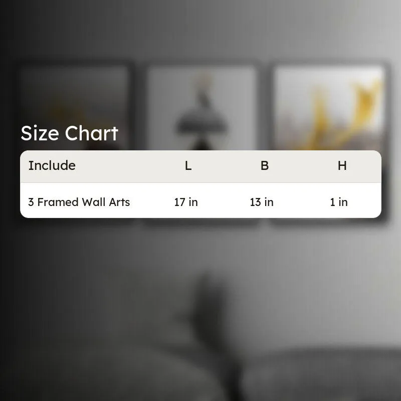 Gilded Antler Wall Painting - Set Of Three media 4
