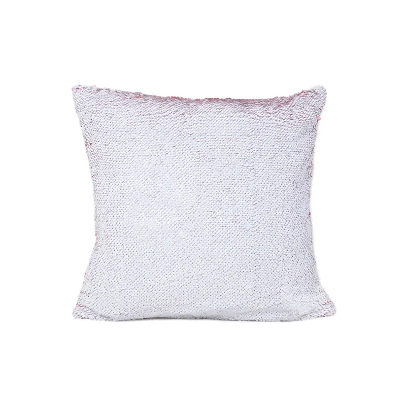 Lisha Sequin Cushion Cover (Red & White) - Set Of Two media 8