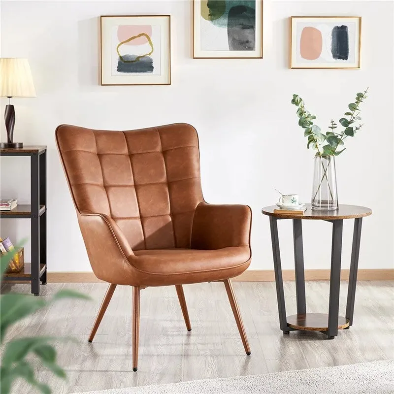 Cushora Neem Wood Accent Chair - Brown media 4