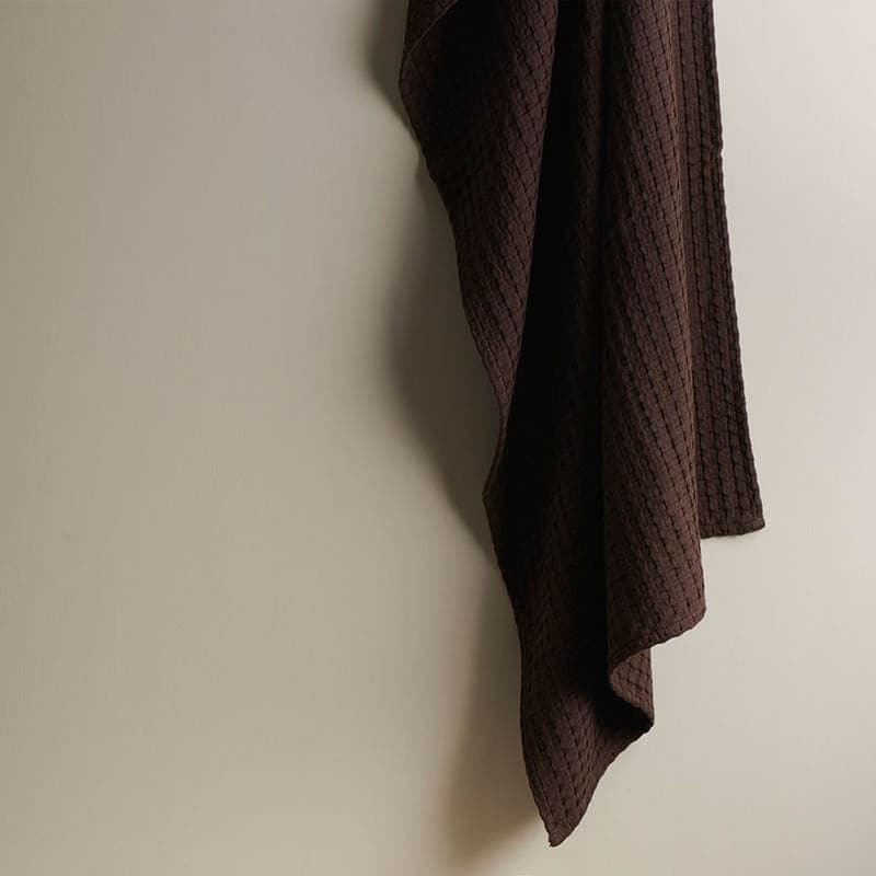 Beehive Bamboo Bath Towel - Dark Brown media 3
