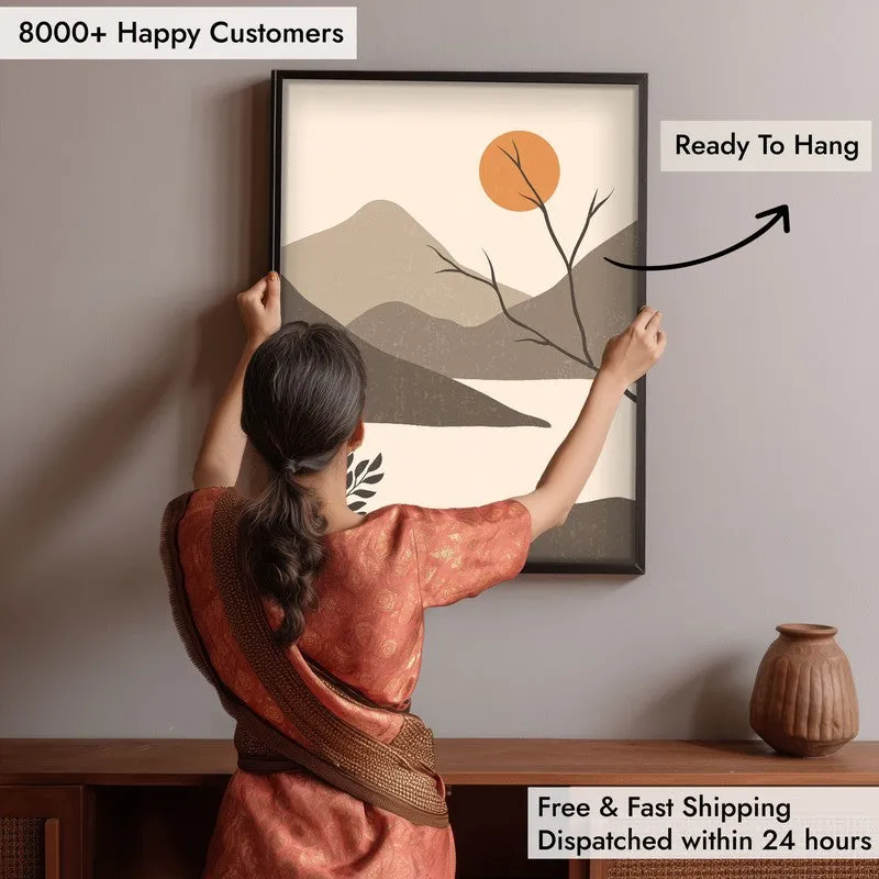 Whispering Graphite Archival Canvas Wall Art - Black Frame media 6