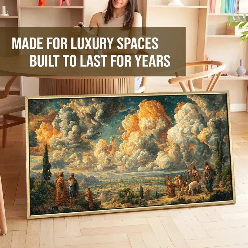 Heavenscape Canvas Wall Painting With Frame media 5