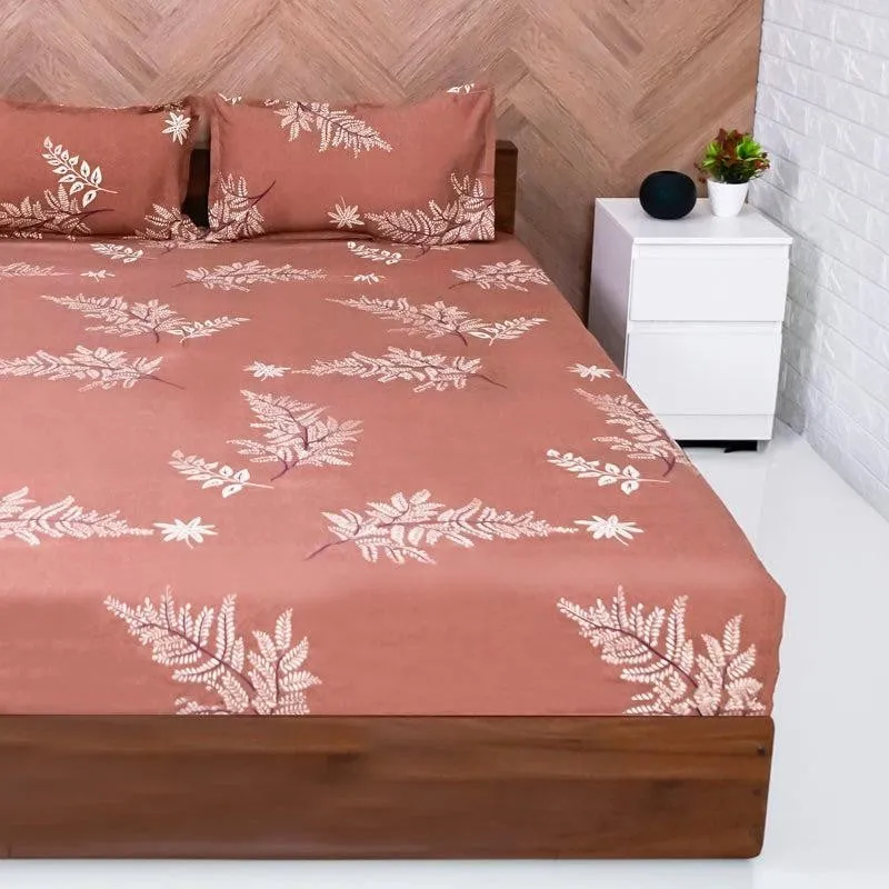 Yima Leafy Microfiber Bedsheet - 140 GSM media 3