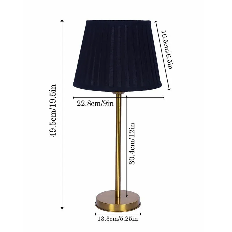 GlowSphere Contemporary Metal Table Lamp - Black media 7
